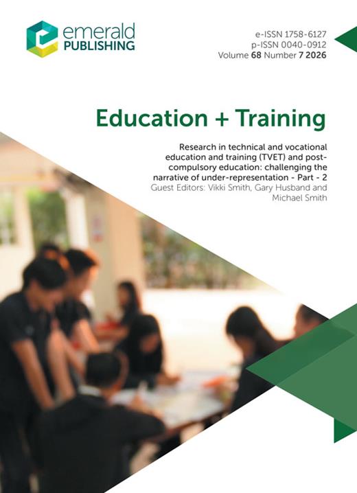 Technical and vocational education and training (TVET) in Bangladesh: educator perspectives on innovative curriculum design Available to Purchase